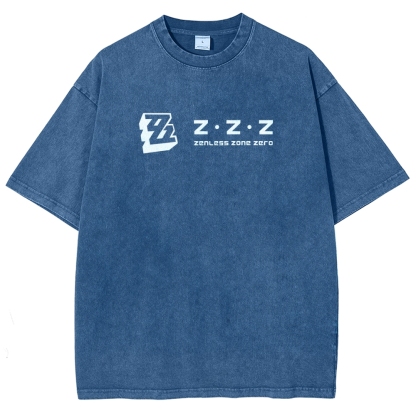 Zenless Zone Zero Unisex Fit Washed T-Shirt 2511009848