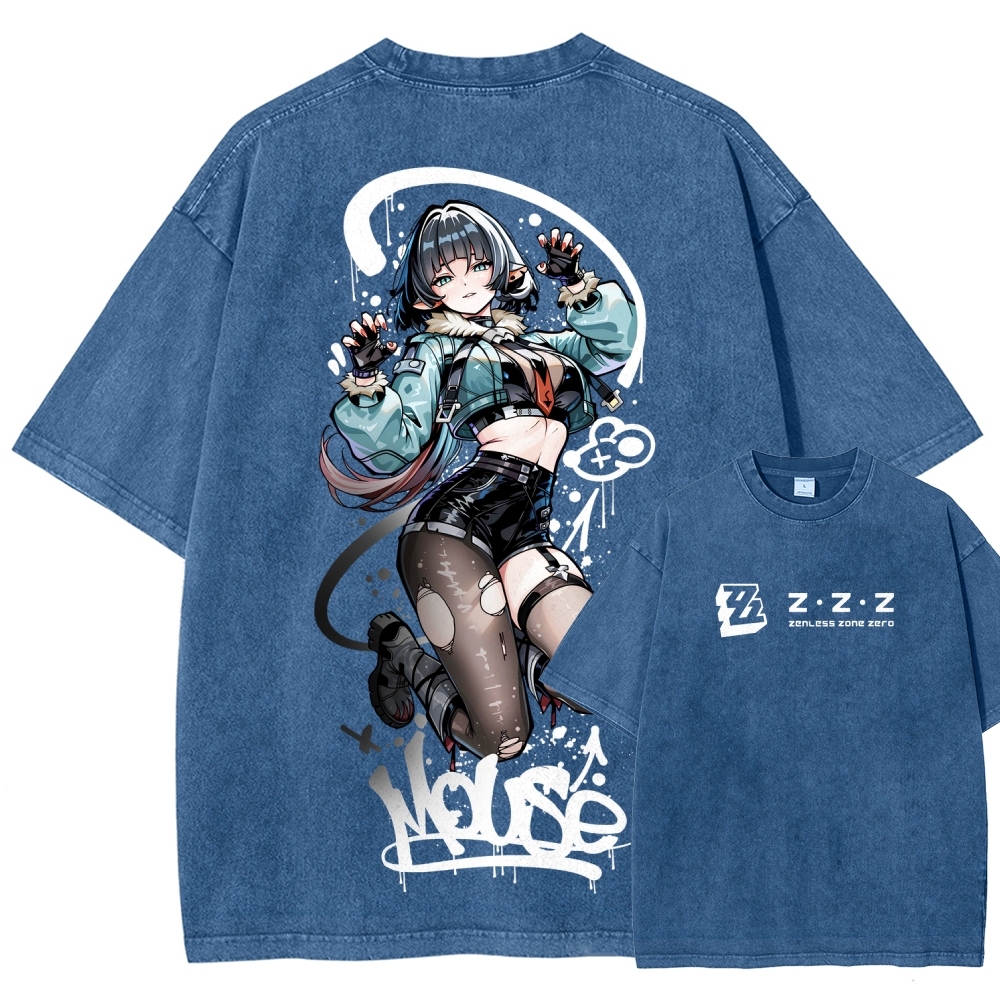 Zenless Zone Zero Unisex Fit Washed T-Shirt 2511009848