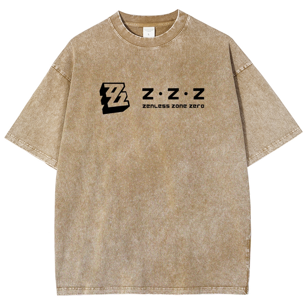 Zenless Zone Zero Unisex Fit Washed T-Shirt 2511009848