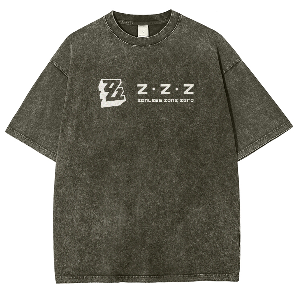 Zenless Zone Zero Unisex Fit Washed T-Shirt 2511009848