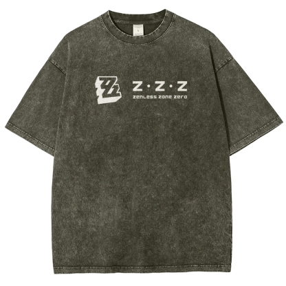 Zenless Zone Zero Unisex Fit Washed T-Shirt 2511009848