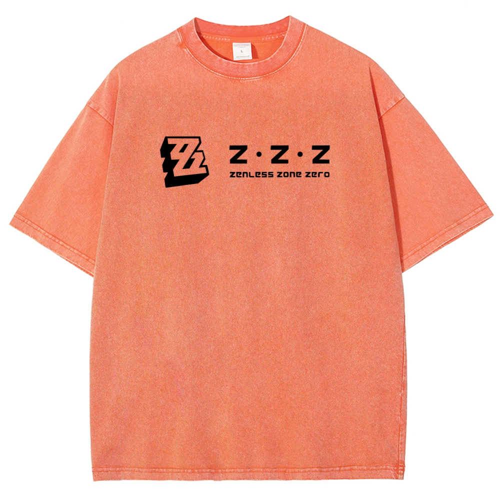 Zenless Zone Zero Unisex Fit Washed T-Shirt 2511009848