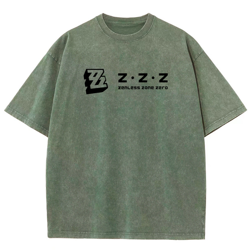 Zenless Zone Zero Unisex Fit Washed T-Shirt 2511009848