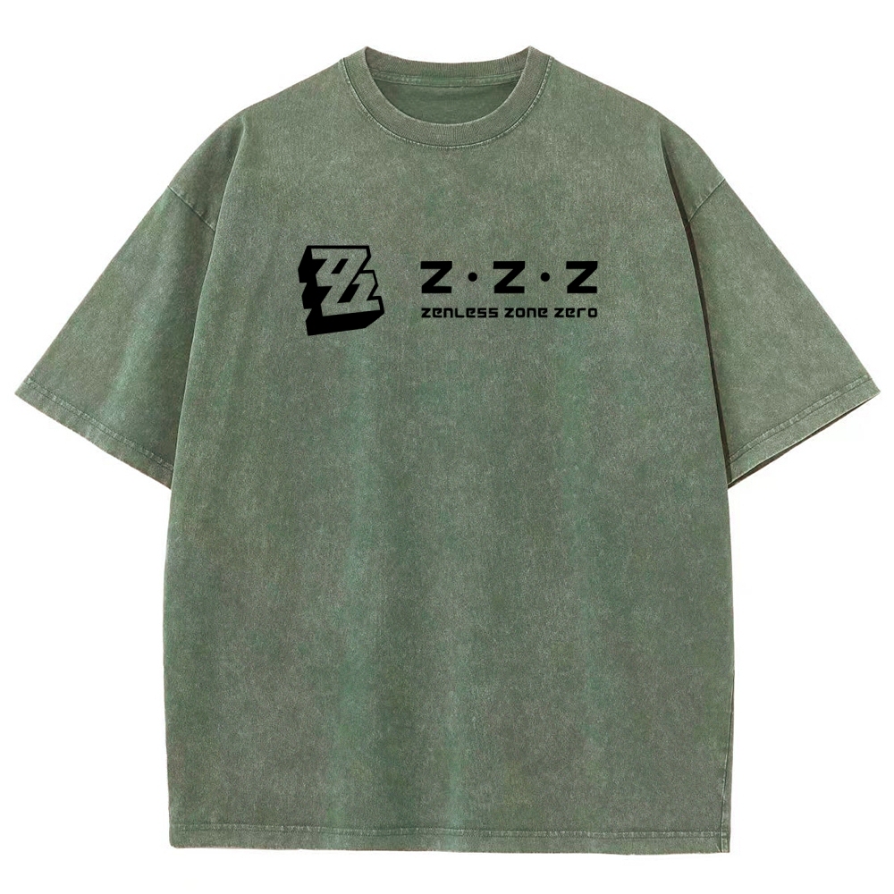 Zenless Zone Zero Unisex Fit Washed T-Shirt 2511009848