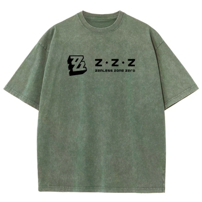 Zenless Zone Zero Unisex Fit Washed T-Shirt 2511009848