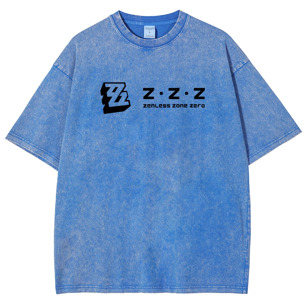 Zenless Zone Zero Unisex Fit Washed T-Shirt 2511009848