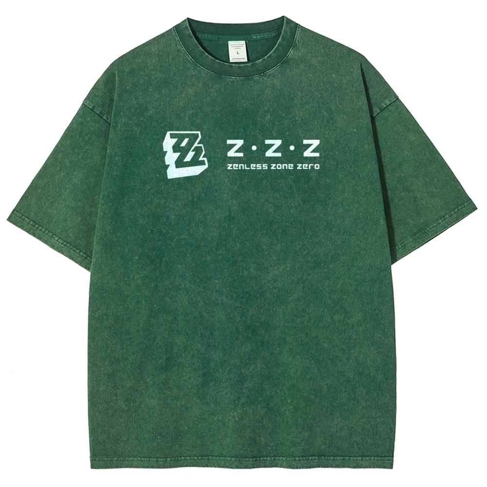 Zenless Zone Zero Unisex Fit Washed T-Shirt 2511009848