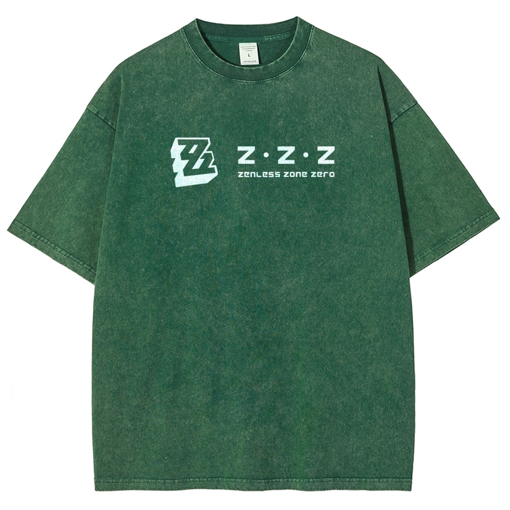 Zenless Zone Zero Unisex Fit Washed T-Shirt 2511009848
