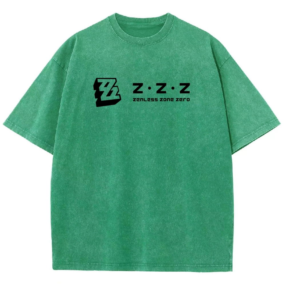Zenless Zone Zero Unisex Fit Washed T-Shirt 2511009848