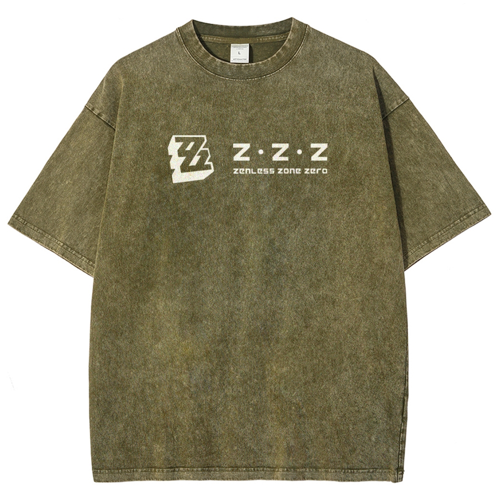 Zenless Zone Zero Unisex Fit Washed T-Shirt 2511009848