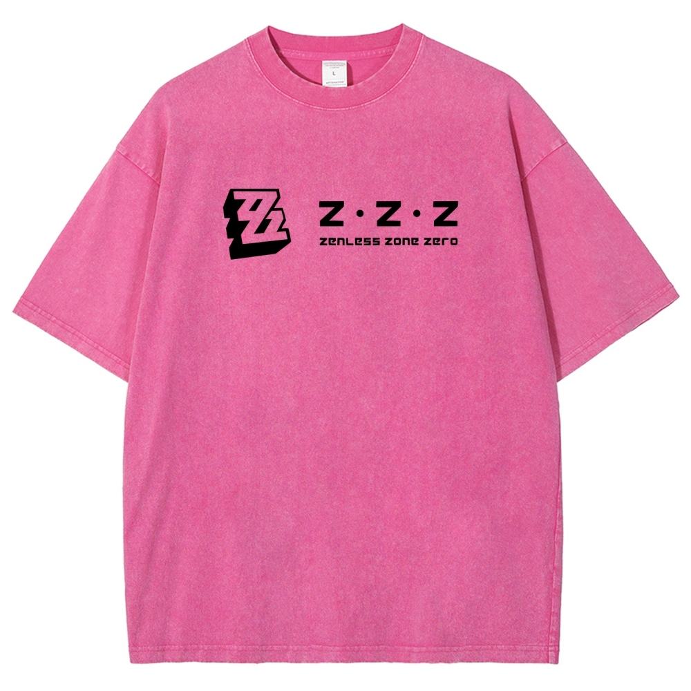 Zenless Zone Zero Unisex Fit Washed T-Shirt 2511009848