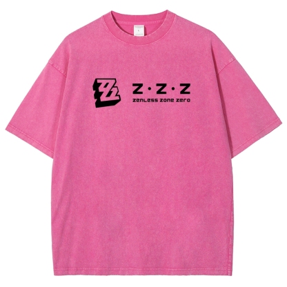 Zenless Zone Zero Unisex Fit Washed T-Shirt 2511009848