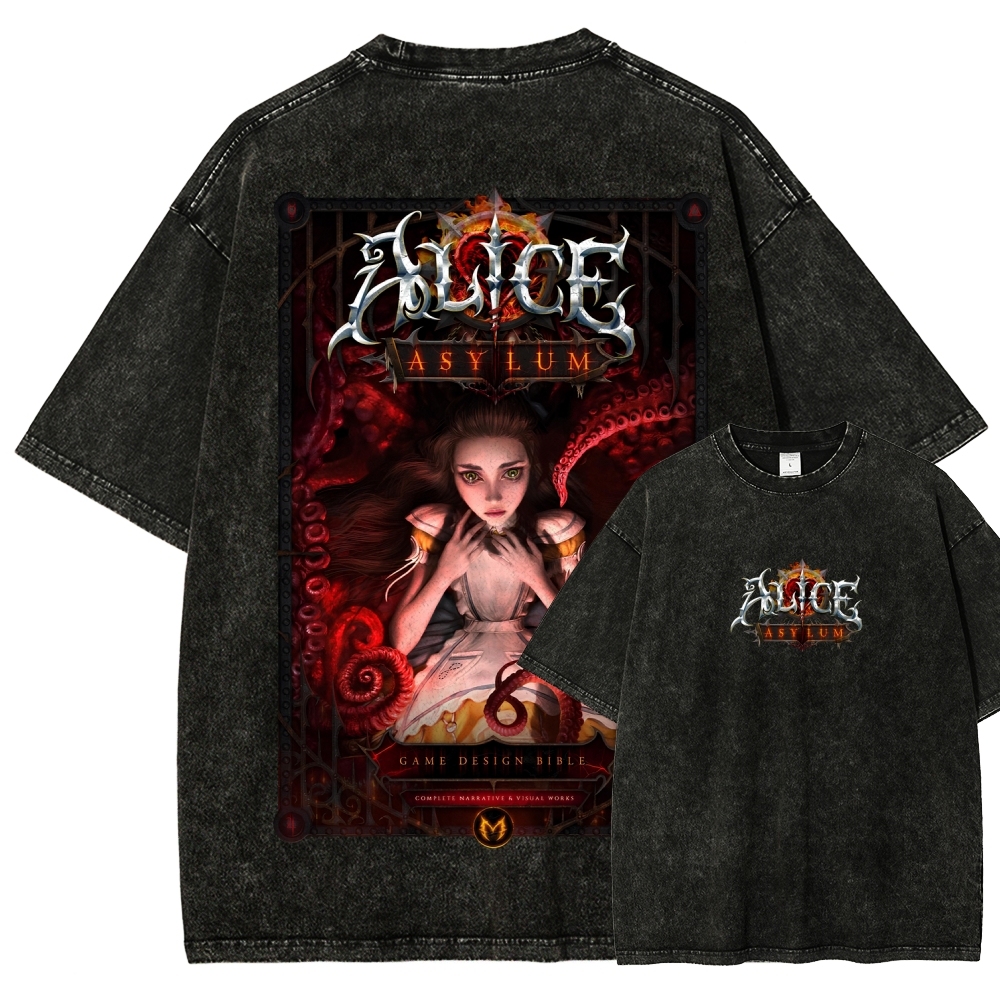 Alice Madness Returns Unisex Fit Washed T-Shirt 2511018097