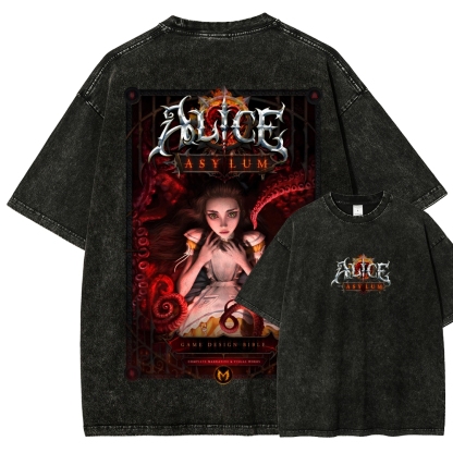 Alice Madness Returns Unisex Fit Washed T-Shirt 2511018097