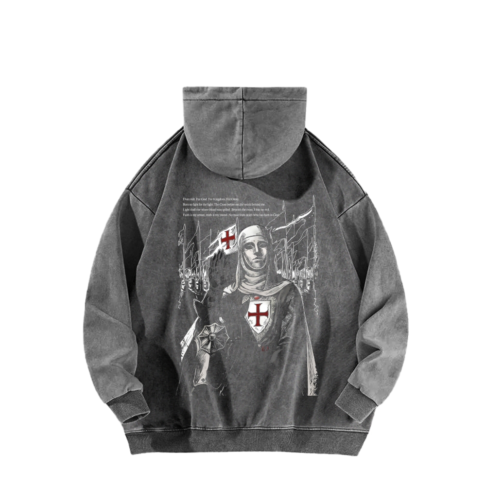 Baldwin IV Unisex Washed Hoodie 2511020480