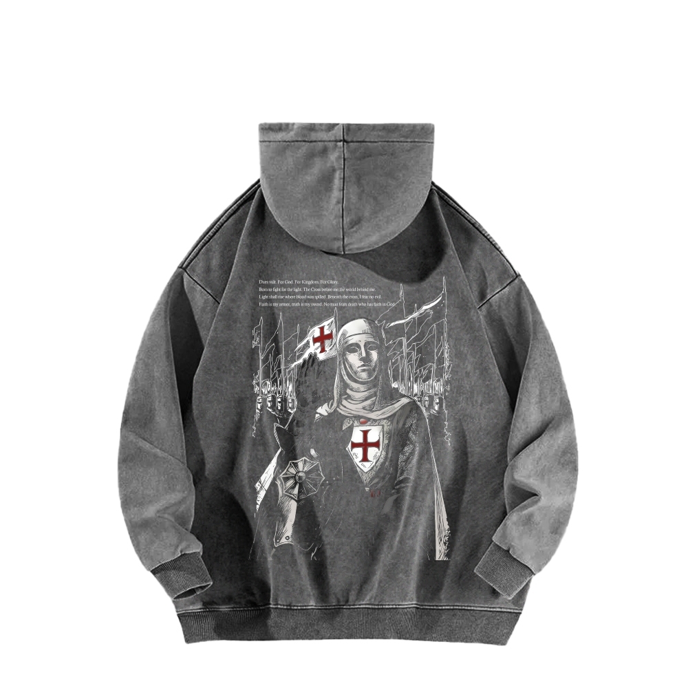 Baldwin IV Unisex Washed Hoodie 2511020480