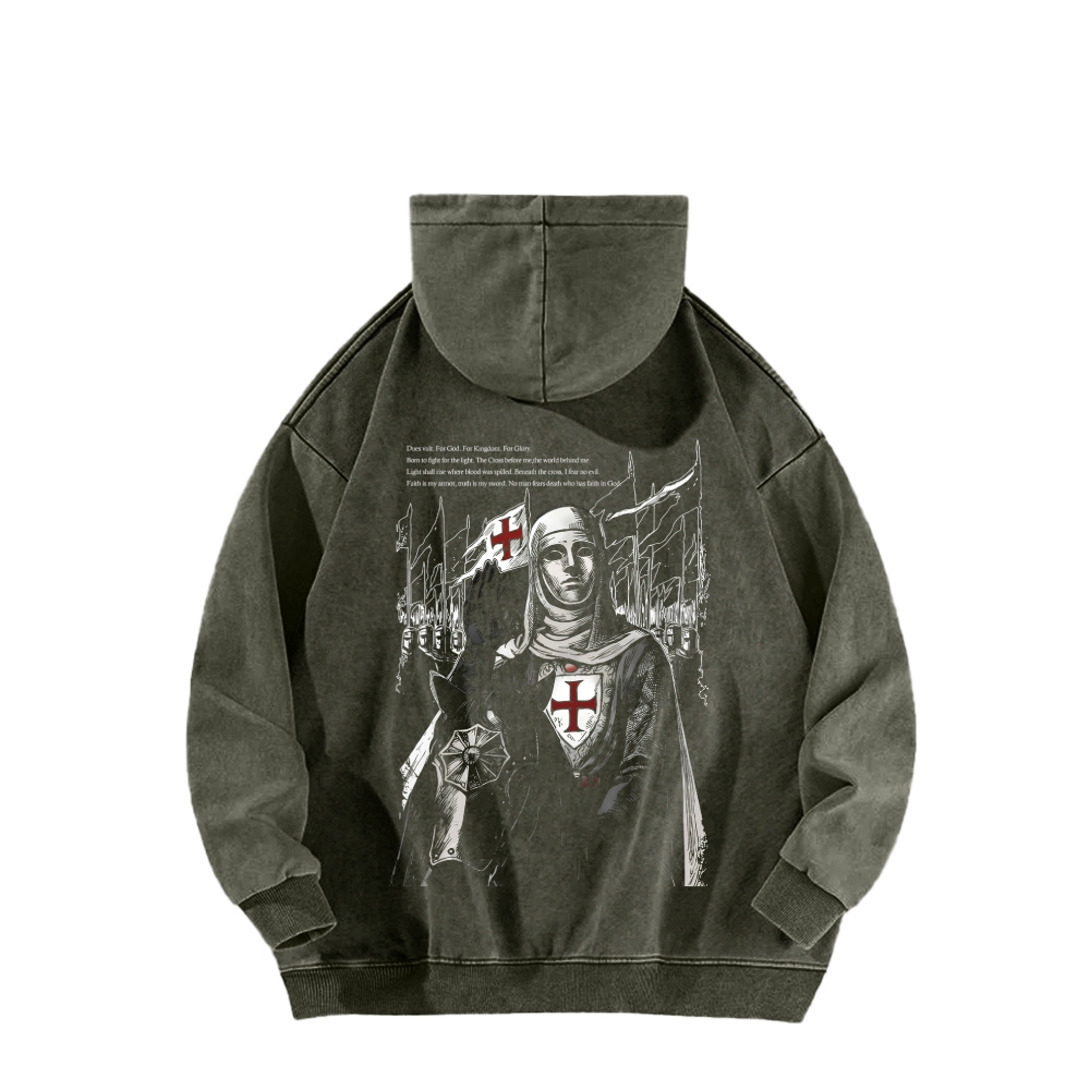 Baldwin IV Unisex Washed Hoodie 2511020480