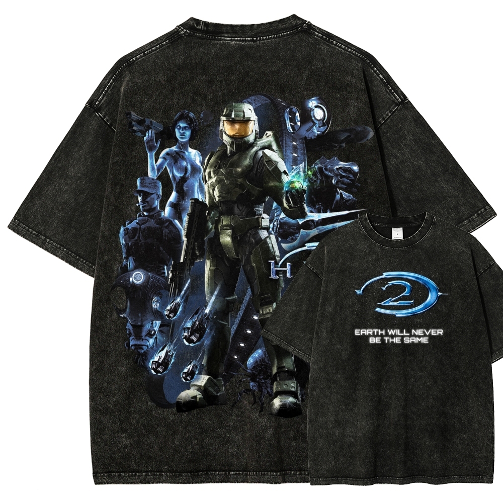Halo Unisex Fit Washed T-Shirt 2511028074