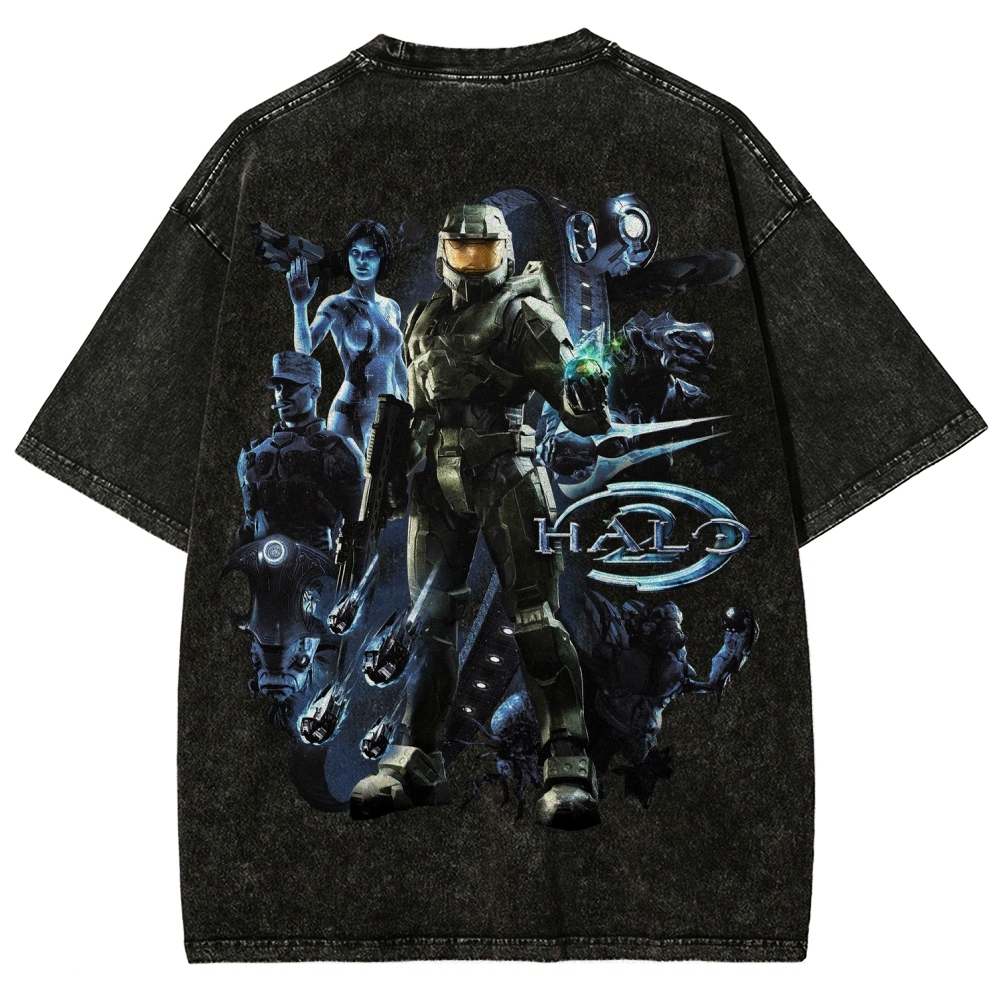 Halo Unisex Fit Washed T-Shirt 2511028074