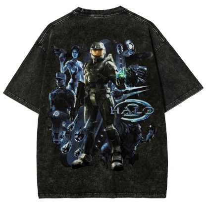 Halo Unisex Fit Washed T-Shirt 2511028074