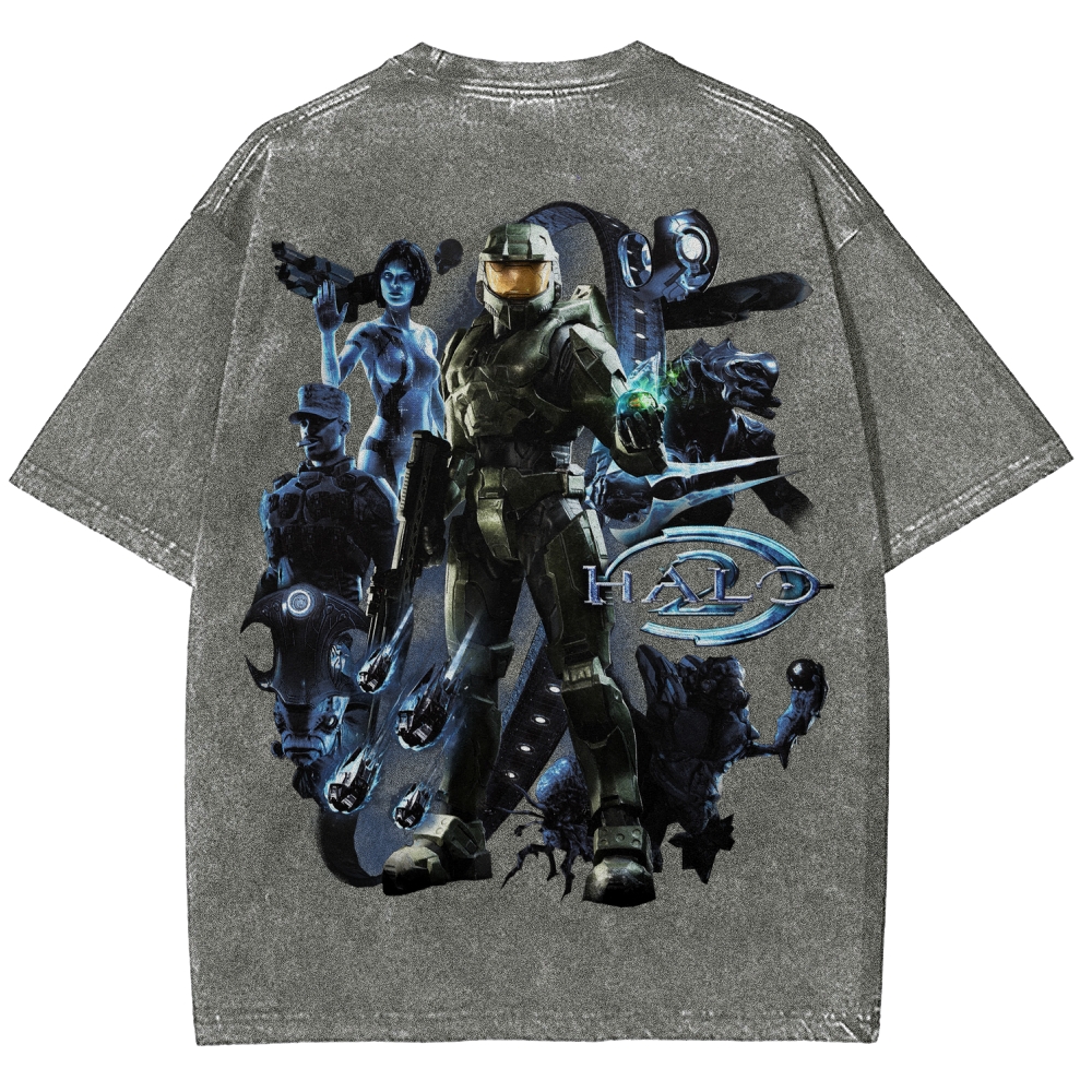 Halo Unisex Fit Washed T-Shirt 2511028074