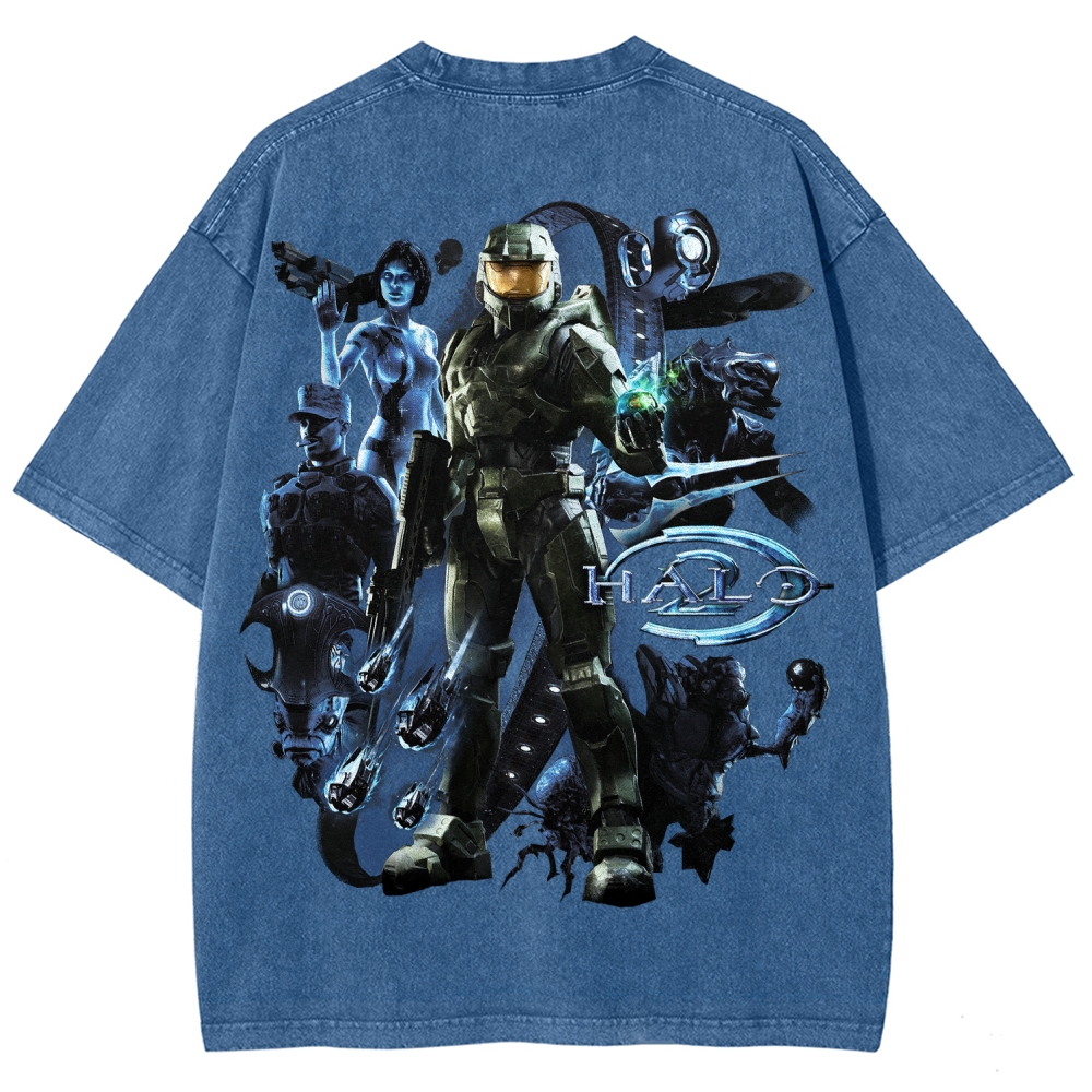 Halo Unisex Fit Washed T-Shirt 2511028074