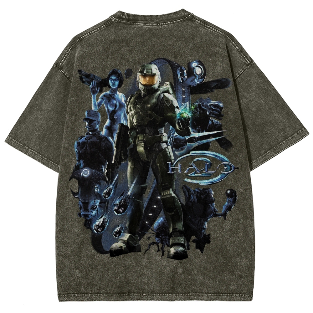 Halo Unisex Fit Washed T-Shirt 2511028074