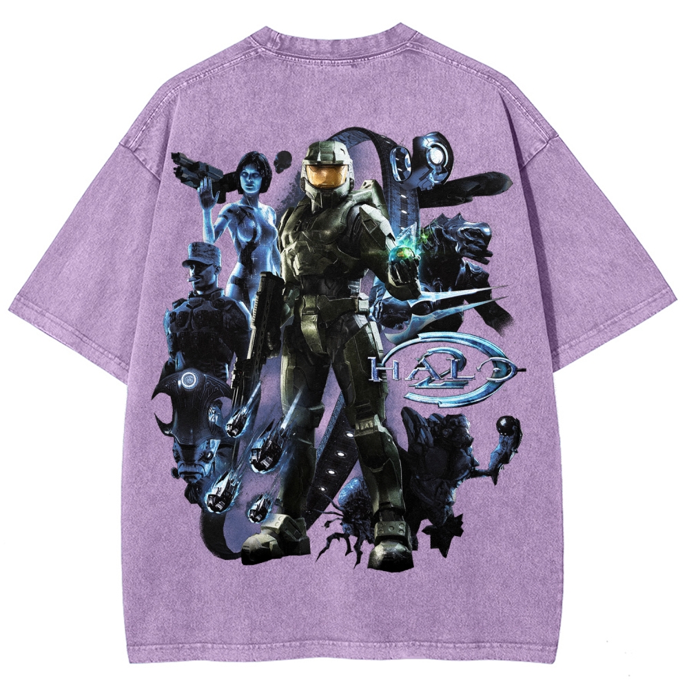 Halo Unisex Fit Washed T-Shirt 2511028074