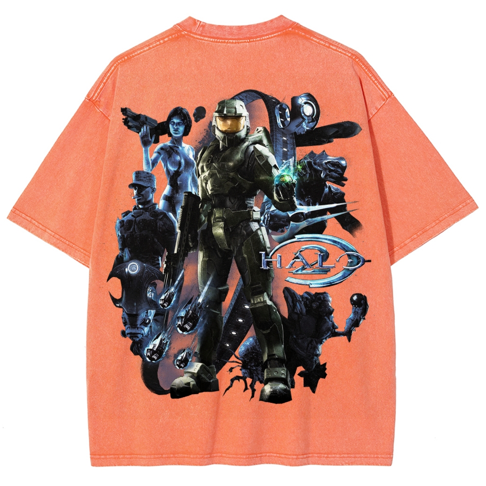 Halo Unisex Fit Washed T-Shirt 2511028074