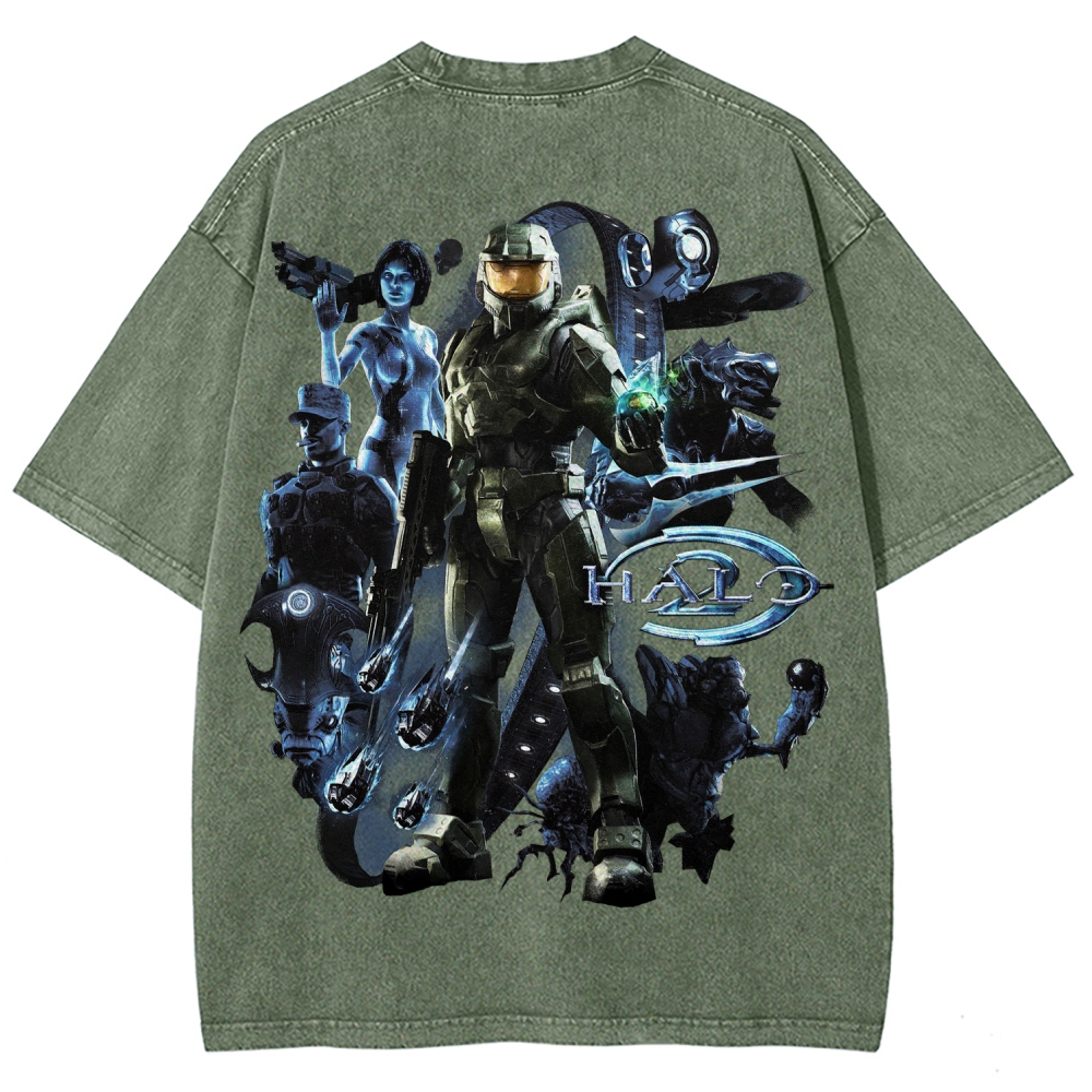 Halo Unisex Fit Washed T-Shirt 2511028074