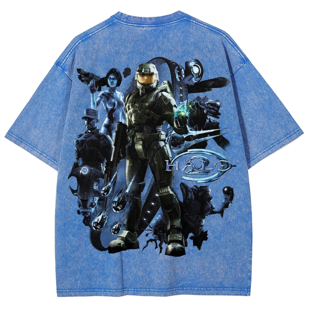 Halo Unisex Fit Washed T-Shirt 2511028074