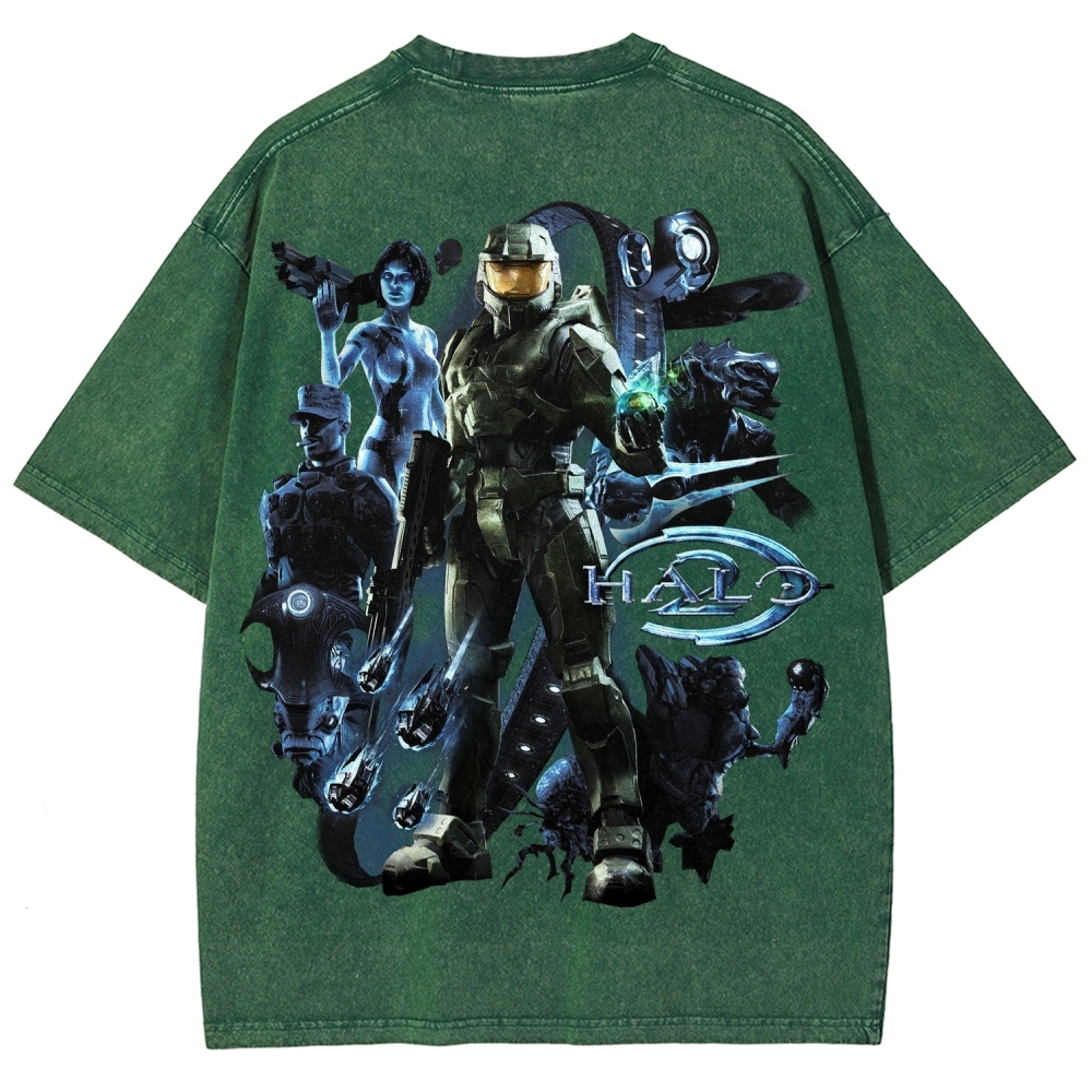 Halo Unisex Fit Washed T-Shirt 2511028074