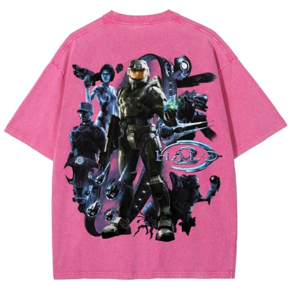 Halo Unisex Fit Washed T-Shirt 2511028074