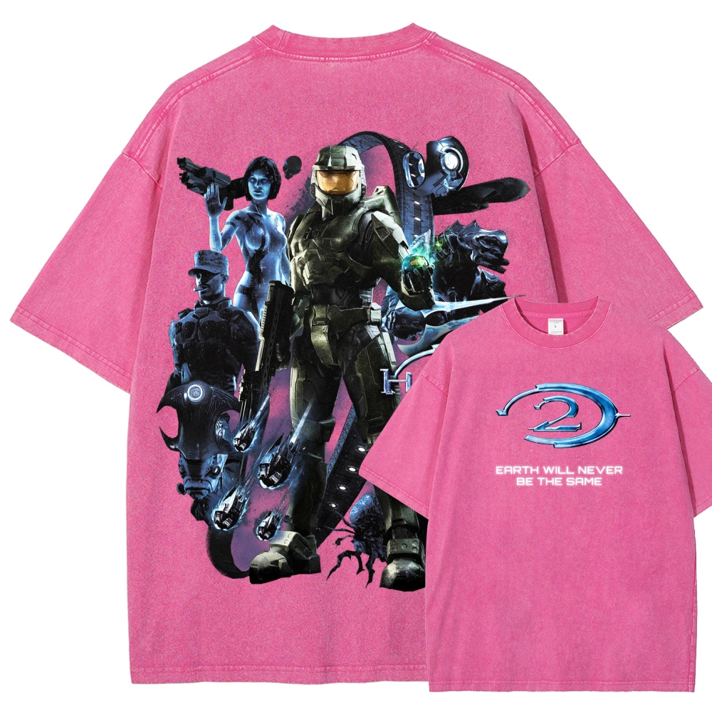 Halo Unisex Fit Washed T-Shirt 2511028074