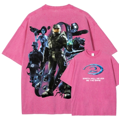 Halo Unisex Fit Washed T-Shirt 2511028074