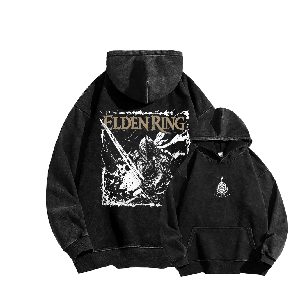 Elden Ring Retro Limited Vintage Washed Hoodie
