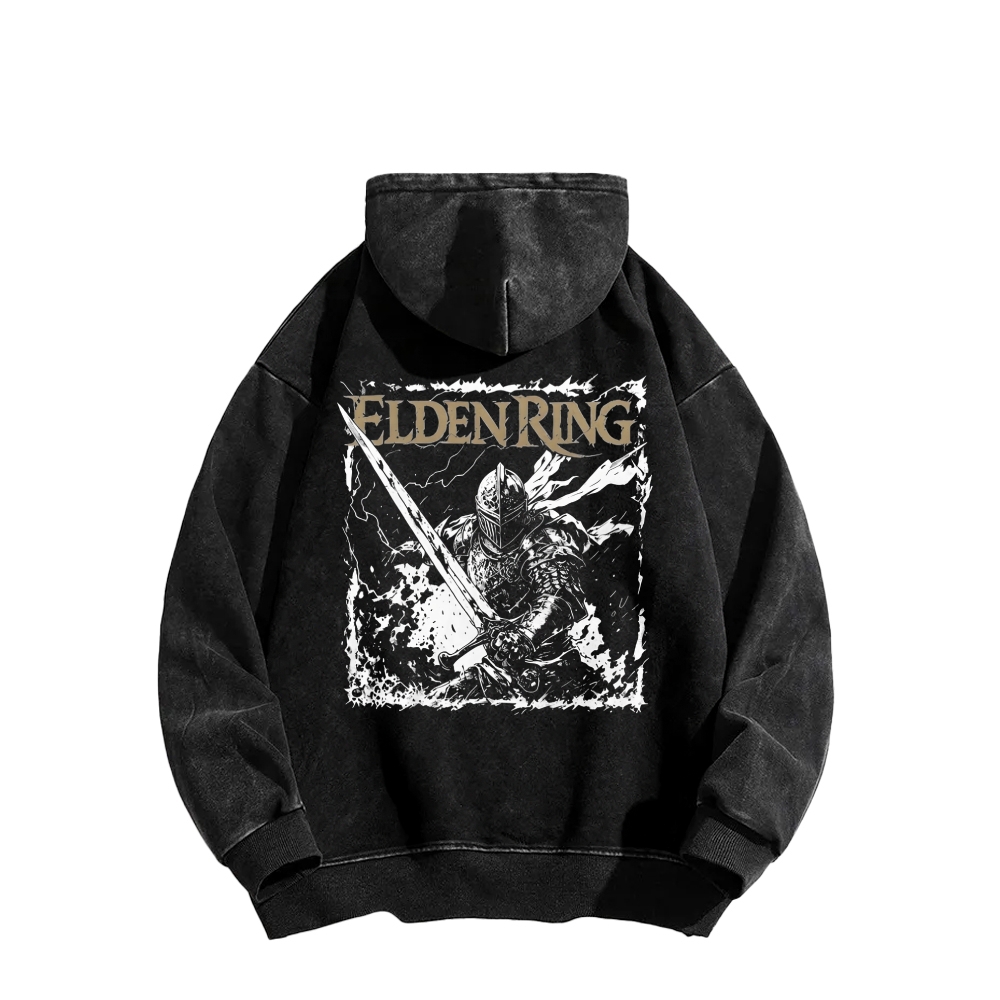 Elden Ring Retro Limited Vintage Washed Hoodie