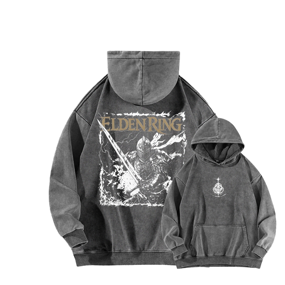 Elden Ring Retro Limited Vintage Washed Hoodie