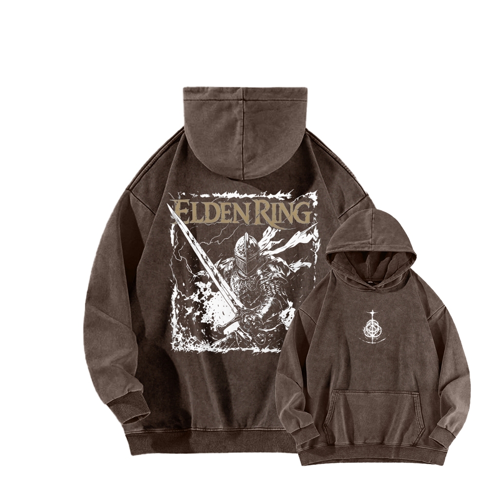 Elden Ring Retro Limited Vintage Washed Hoodie