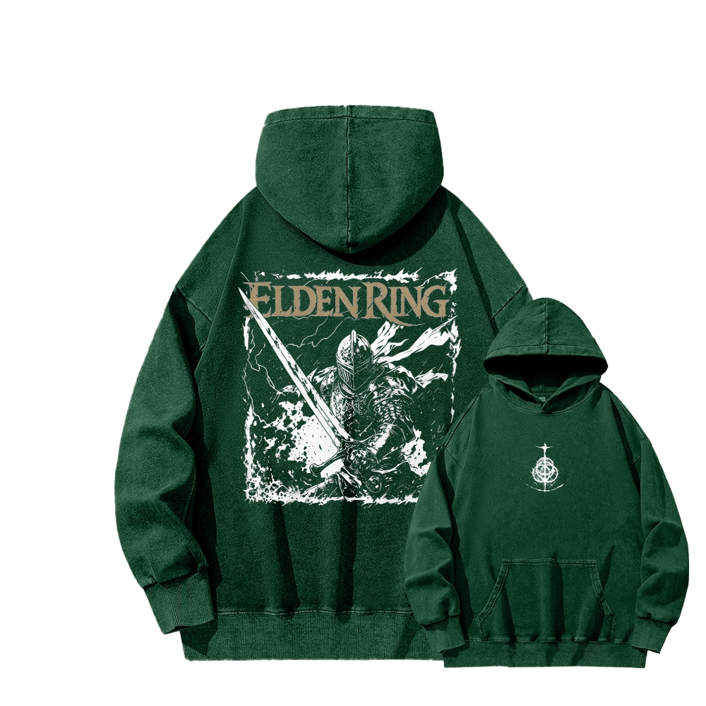 Elden Ring Retro Limited Vintage Washed Hoodie