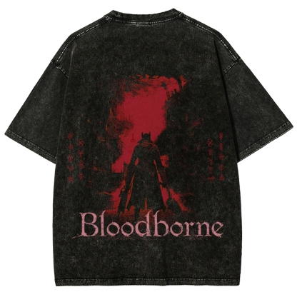 Bloodborne Vintage Unisex Fit Washed T-Shirt 2512016779