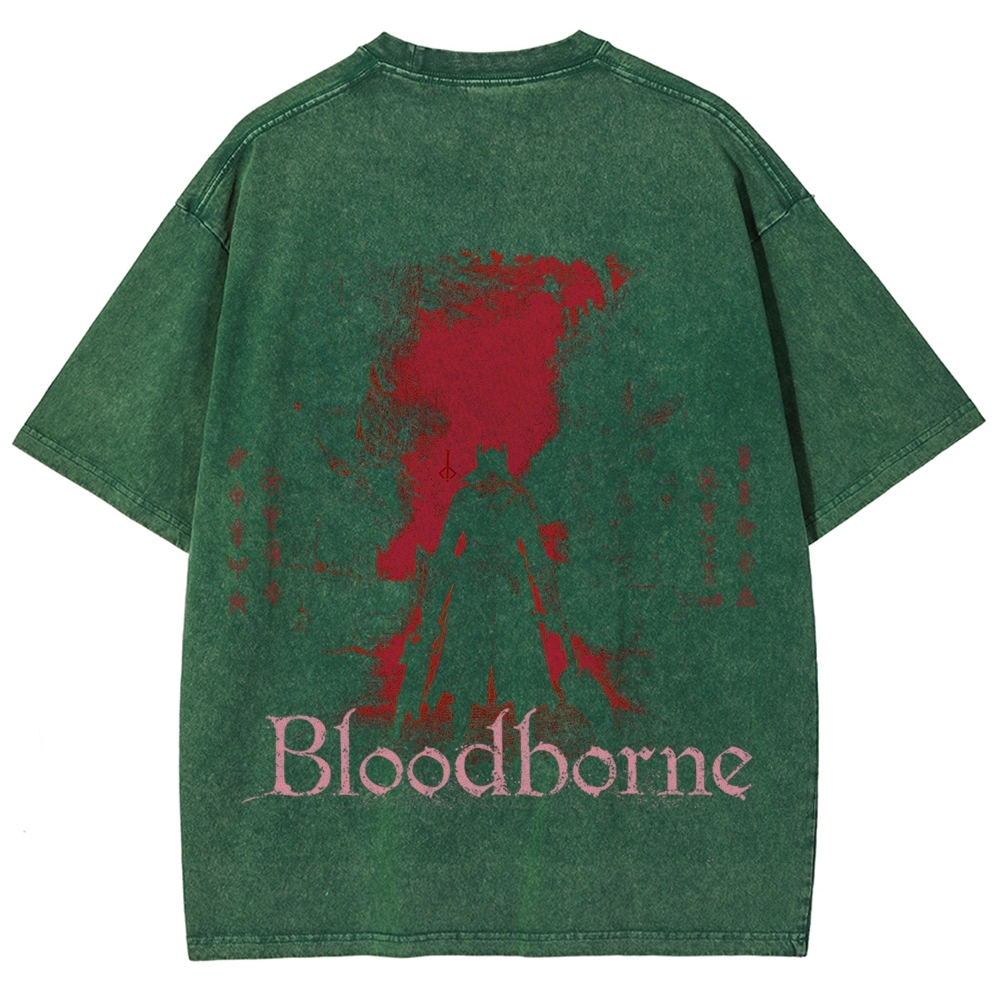 Bloodborne Vintage Unisex Fit Washed T-Shirt 2512016779
