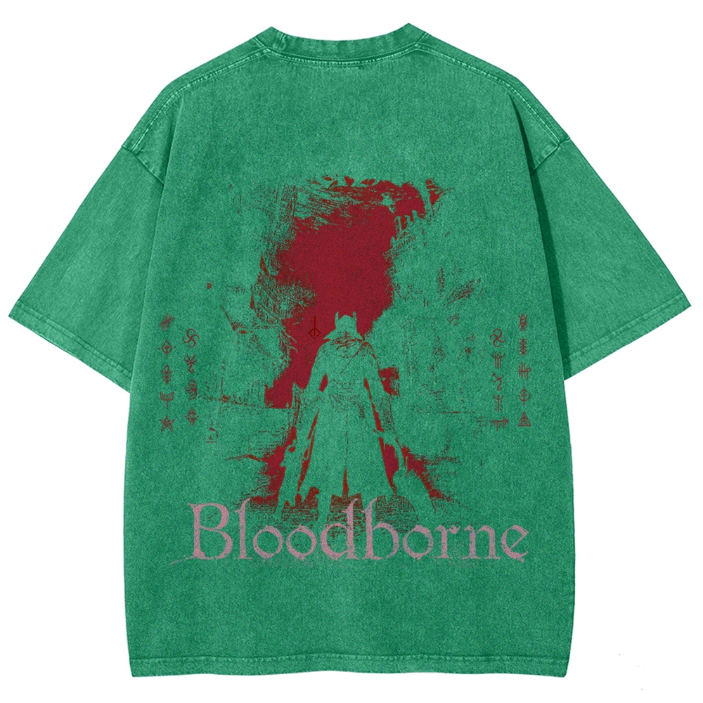 Bloodborne Vintage Unisex Fit Washed T-Shirt 2512016779