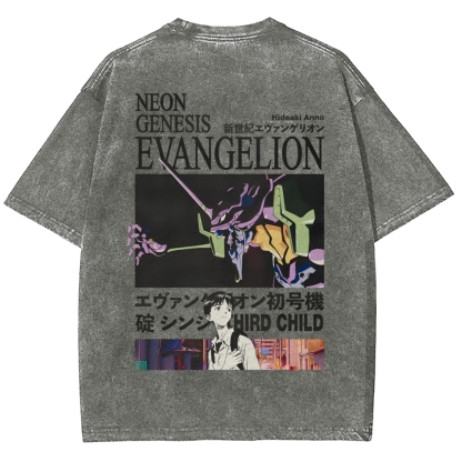 EVA Unisex Fit Washed T-Shirt 2512021238