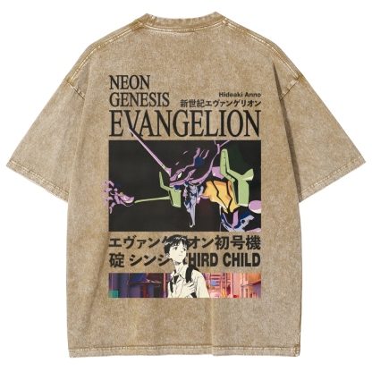 EVA Unisex Fit Washed T-Shirt 2512021238