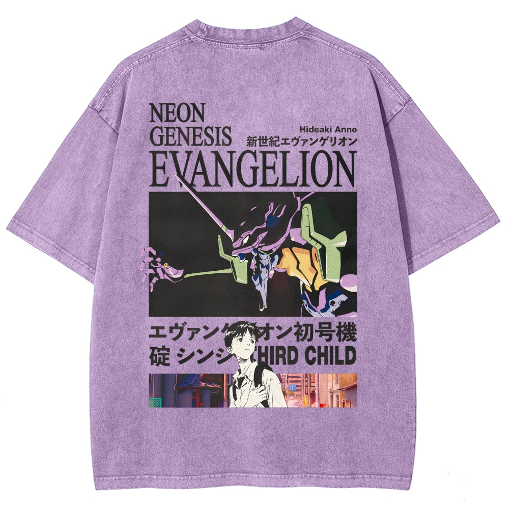 EVA Unisex Fit Washed T-Shirt 2512021238