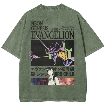 EVA Unisex Fit Washed T-Shirt 2512021238
