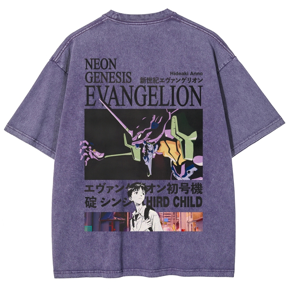 EVA Unisex Fit Washed T-Shirt 2512021238