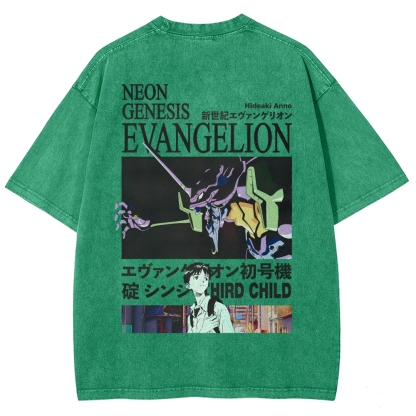 EVA Unisex Fit Washed T-Shirt 2512021238