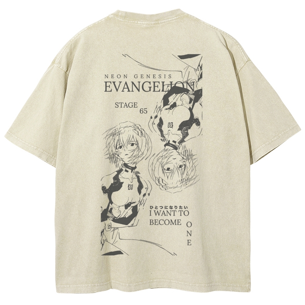 EVA Unisex Fit Washed T-Shirt 2512021623
